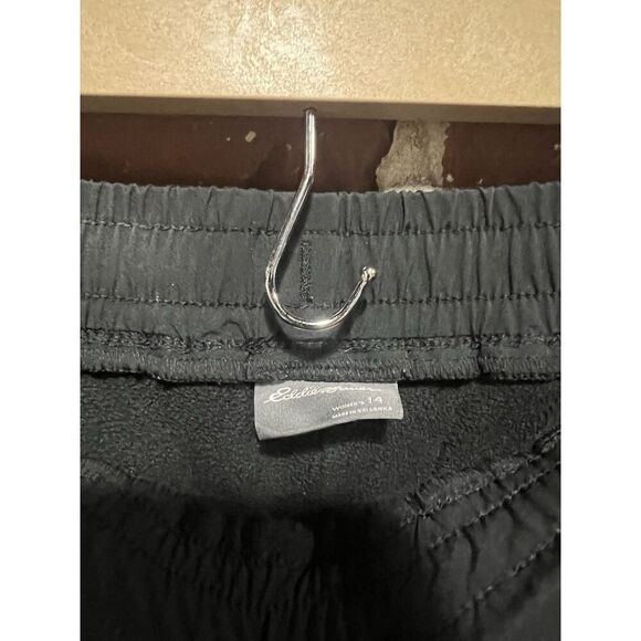 Eddie Bauer Womens Black Outdoor Lined Jogger Pants Size 14 - Picture 3 of 3